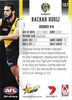 2012 Select AFL Champions #167 Bachar Houli Back